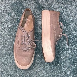 Keds❤️ metallic triple stack sneakers❤️